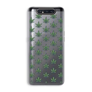 Weed: Samsung Galaxy A80 Transparant Hoesje