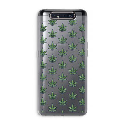 Weed: Samsung Galaxy A80 Transparant Hoesje