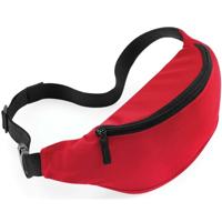 Heuptasje/buideltasje - 1x - rood - 38 cm - festivaltasjes - Reis/vakantie/wandel tasje