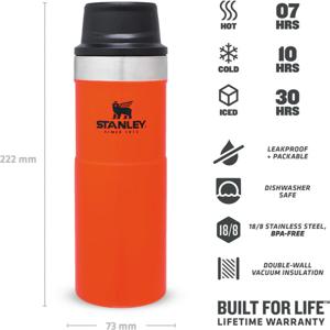 Stanley STANLEY The Trigger-Action Travel Mug 0,47L Blaze Orange