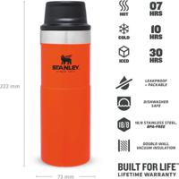 Stanley STANLEY The Trigger-Action Travel Mug 0,47L Blaze Orange