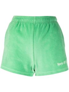 Sporty & Rich short NY Tennis Club en coton - Vert