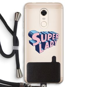 Superlady: Xiaomi Redmi 5 Transparant Hoesje met koord