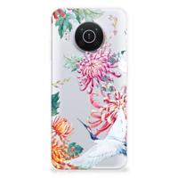 Nokia X10 | X20 | TPU Hoesje | Bird Flowers