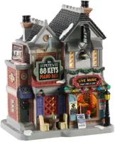 Lemax mr. pete&apos;s 88 keys piano bar verlicht kersthuisje Caddington Village 2020