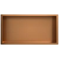 Wiesbaden Demis Inbouwnis RVS 30x60x7 cm Geborsteld Brons Koper