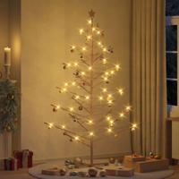 Houten kerstboom met standaard Bruin 210 cm Massief grenenhout Houten kerstboom met standaard Bruin 210 cm Massief grenenhout