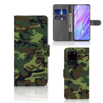 Samsung Galaxy S20 Ultra | Telefoon Hoesje | Army Dark