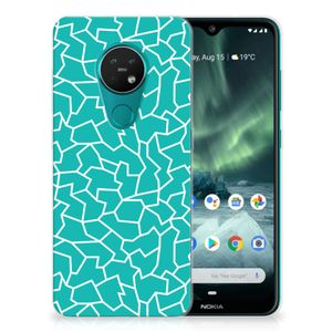 Nokia 7.2 | 6.2 Hoesje maken Cracks Blue