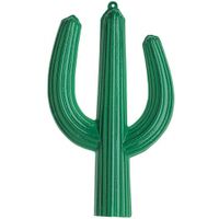 PVC Mexicaanse thema decoratie 3D cactus 62 x 37 cm   -