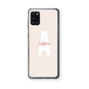 Strawberry Milkshake: Samsung Galaxy A31 Transparant Hoesje