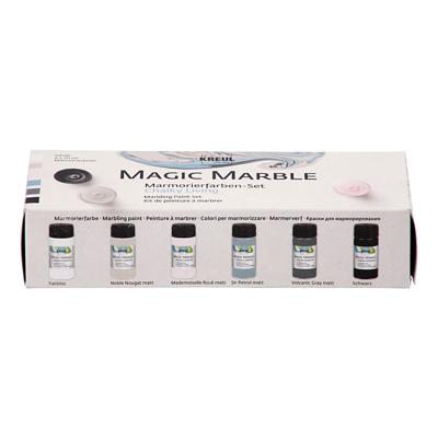 Creativ Company Magic marble verf pastelkleuren, 6x20ml