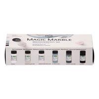 Creativ Company Magic marble verf pastelkleuren, 6x20ml Creativ Company Magic marble verf pastelkleuren, 6x20ml