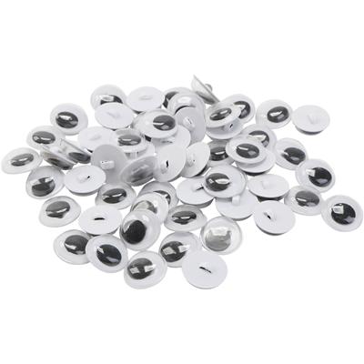 Creativ Company Wiebelogen, opnaaien, afm 10 mm, 50 paar, 100 stuk/ 1 zak