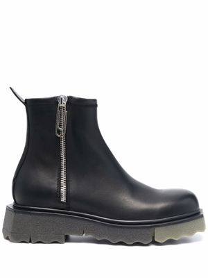 Off-White bottines à fermeture zippée - Noir