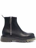 Off-White bottines à fermeture zippée - Noir