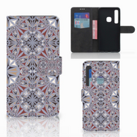 Samsung Galaxy A9 2018 Bookcase Flower Tiles - thumbnail