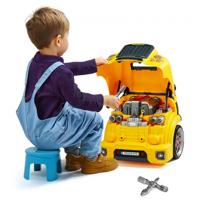 VEVOR Motor Toy 60-delige set kinderautoreparatieset vrachtwagen geel VEVOR Motor Toy 60-delige set kinderautoreparatieset vrachtwagen geel