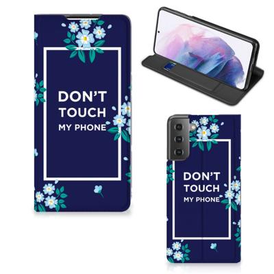 Samsung Galaxy S21 Plus Design Case Flowers Blue DTMP Samsung Galaxy S21 Plus Design Case Flowers Blue DTMP