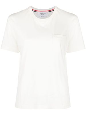 Thom Browne t-shirt à poche poitrine - Blanc
