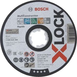 Bosch Accessories Bosch Power Tools 2608619269 Doorslijpschijf recht 125 mm 1 stuk(s)