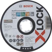 Bosch Accessoires X-LOCK Slijpschijf Multi Construction 125x1x22.23mm, recht - 1 stuk(s) - 2608619269