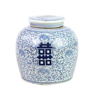 Fine Asianliving Chinese Gemberpot Blauw Double