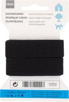 HEMA Bandelastiek 1.5mx20mm soepel zwart (zwart)