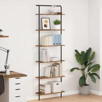 Boekenkast Oud hout 60 x 24 x 203 cm Bewerkt hout