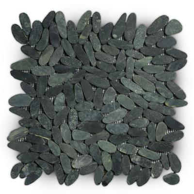 Stabigo Pebble S sliced tumb honed oval gray 30x30 cm