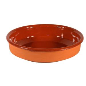 Gerimport Tapas borden/schalen Sevilla - terracotta - roodbruin - dia 18 cm