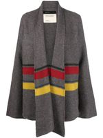 Frenckenberger cardigan en cachemire à rayures - Gris