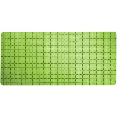 Douche/bad anti-slip mat badkamer - rubber - limegroen - 76 x 36 cm - rechthoek