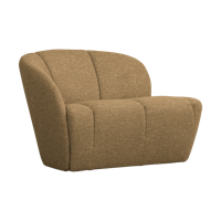 Woood Mojo 2-zits bankje arm links bouclé Geel/Bruin Melange