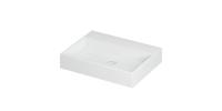 Wastafel United Porselein zonder kraangat incl. porseleinen click plug en verborgen overloop systeem 60 cm x 45 cm x 11 cm Mat wit 0206002 Wastafel United Porselein zonder kraangat incl. porseleinen click plug en verborgen overloop systeem 60 cm x 45 cm x 11 cm Mat wit 0206002
