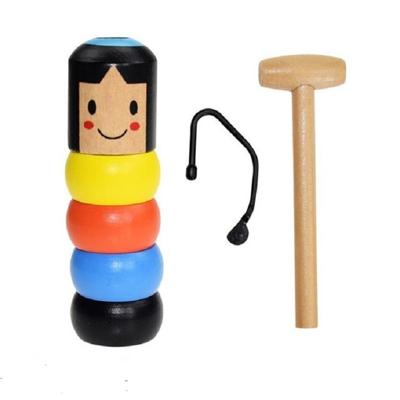 Kleine houten man houten Puppet decompressie speelgoed