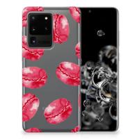 Samsung Galaxy S20 Ultra | Siliconen Case | Pink Macarons