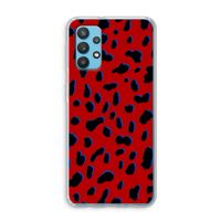 Red Leopard: Samsung Galaxy A32 4G Transparant Hoesje