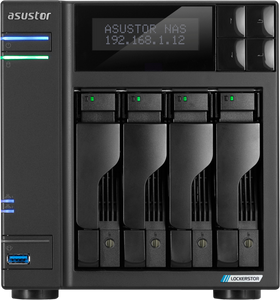 Asustor LOCKERSTOR 4 Gen2 (AS6704T) NAS Desktop Ethernet LAN Zwart N5105