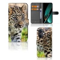 OnePlus Nord CE 3 | Telefoonhoesje | Met pasjeshouder | Baby Luipaard