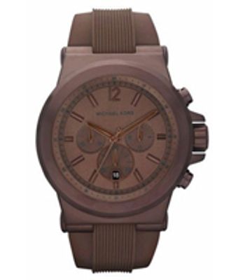 Horlogeband Michael Kors MK8216 Silicoon Bruin 22mm