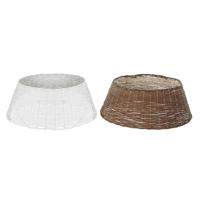 Kerstboomrok DKD Home Decor vlechtwerk (72 x 72 x 27 cm) (2 Stuks)
