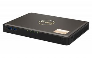 QNAP TBS-464 NAS Desktop Ethernet LAN Zwart