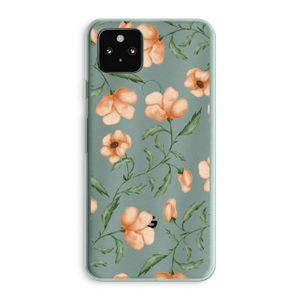 Peachy flowers: Google Pixel 5a 5G Transparant Hoesje