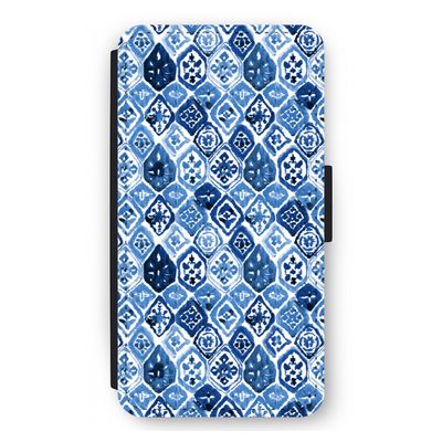 Blauw motief: iPhone 12 mini Flip Hoesje