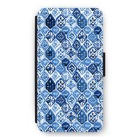 Blauw motief: iPhone 12 mini Flip Hoesje