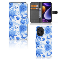 Hoesje voor Xiaomi Poco F5 Flowers Blue - thumbnail