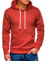 Ombre - heren hoodie rood - brick - basic