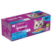 Whiskas 1+ Vis Selectie in gelei multipack (40 x 85 g) 2 verpakkingen (80 x 85 g)