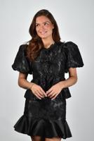 Ganni blouse A1040079 black